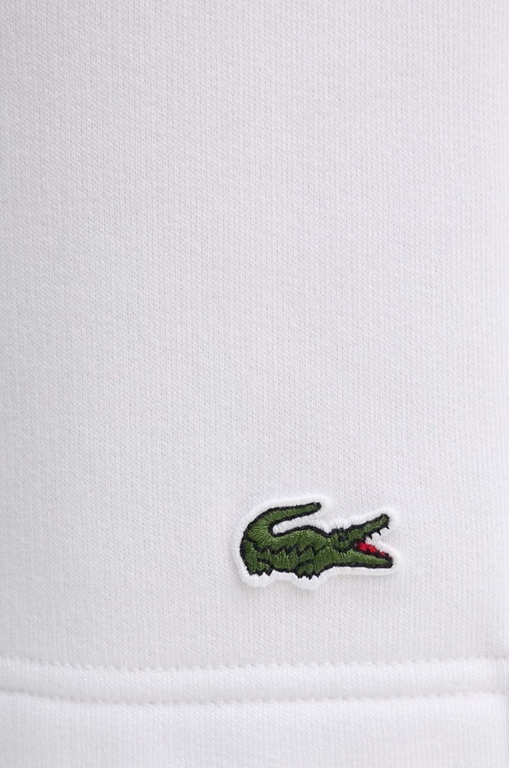 Lacoste szorty dresowe męskie z bawełną biały GH9627