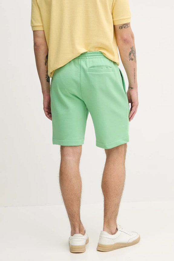 Îmbrăcăminte Lacoste pantaloni scurți de trening cu bumbac pentru bărbați GH9627 verde