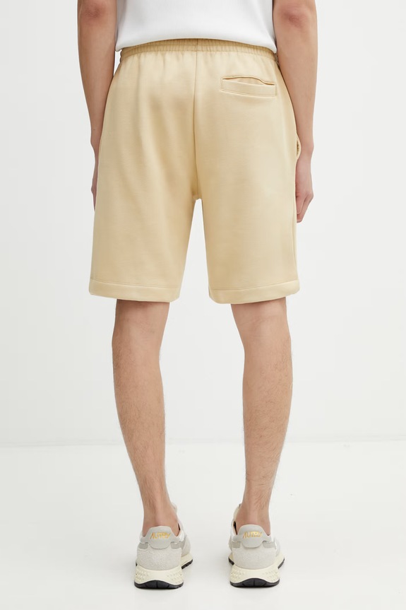 Îmbrăcăminte Lacoste pantaloni scurți de trening cu bumbac pentru bărbați GH9627 bej
