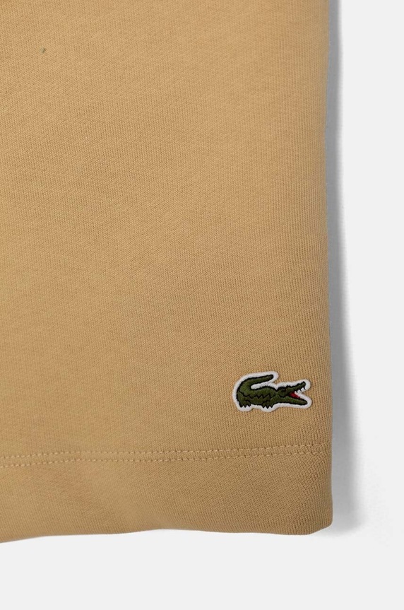 Odzież Lacoste szorty dresowe męskie z bawełną GH9627 beżowy