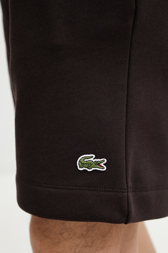 Lacoste pantaloni scurți de trening cu bumbac pentru bărbați maro GH9627