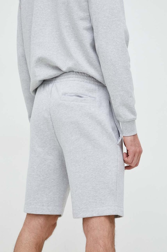 Odzież Lacoste szorty dresowe męskie z bawełną GH9627 szary
