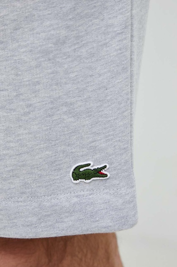 Lacoste szorty dresowe męskie z bawełną szary GH9627