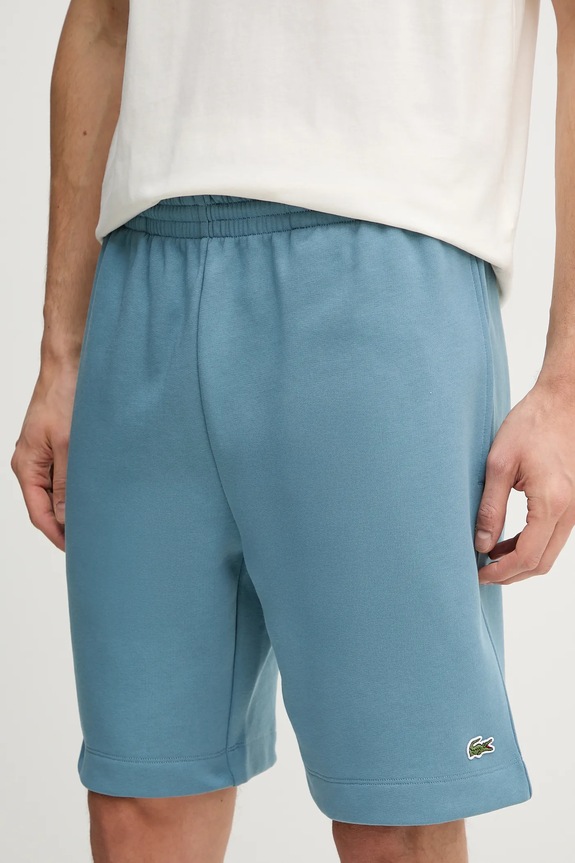 Lacoste pantaloni scurți de trening cu bumbac pentru bărbați albastru GH9627