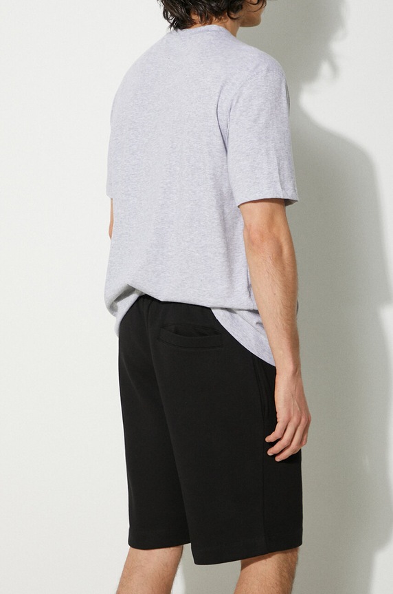 Îmbrăcăminte Lacoste pantaloni scurți de trening cu bumbac pentru bărbați GH9627 negru