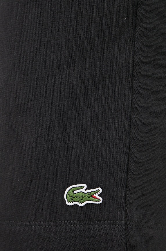 Lacoste teplákové šortky pánske s bavlnou čierna GH9627