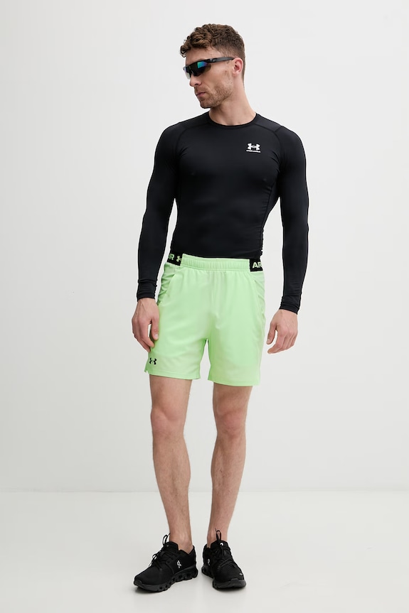 Under Armour pantaloncini sportivi da uomo Vanish Woven 1373718 verde SS26