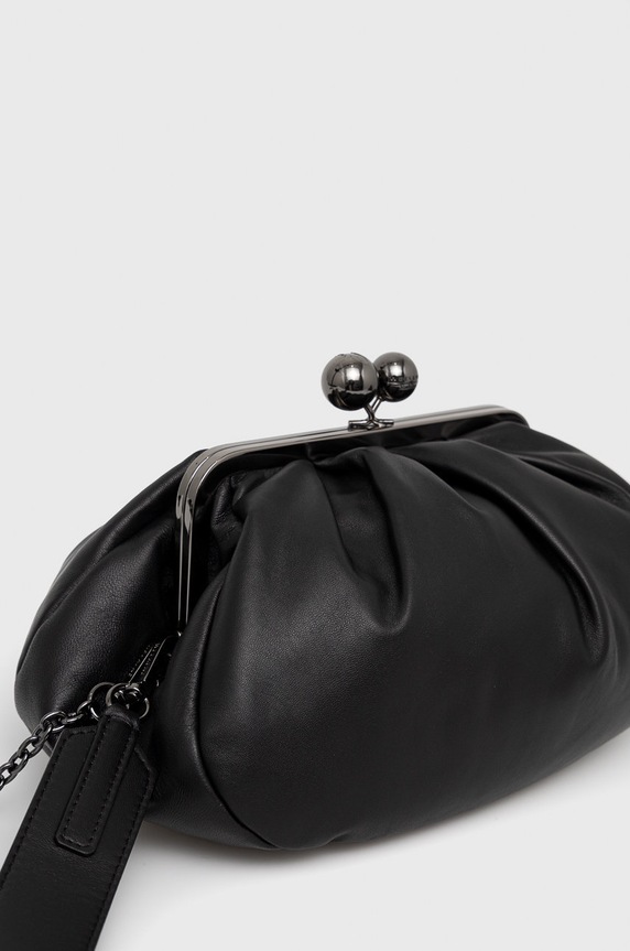 Weekend Max Mara kopertówka skórzana 2425516064600 czarny AW25
