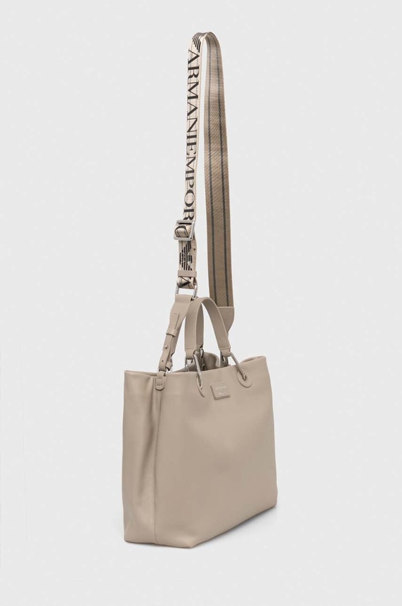 Emporio Armani borsa a mano in pelle Y3D165.Y478E.NOS beige AA00