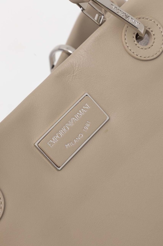 Emporio Armani borsa a mano in pelle beige Y3D165.Y478E.NOS