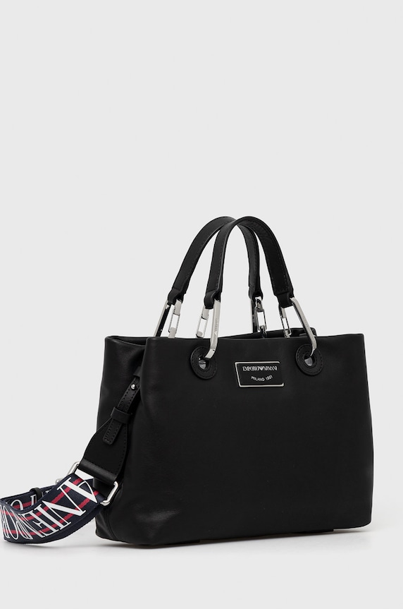 Emporio Armani torebka skórzana Y3D166.Y478E czarny AA00