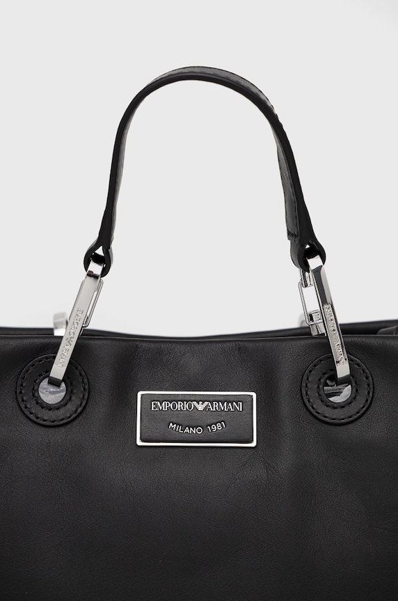 Emporio Armani torebka skórzana czarny Y3D166.Y478E