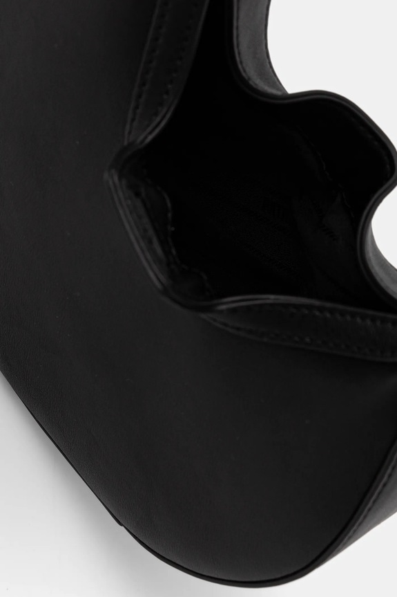 Δερμάτινη τσάντα Patrizia Pepe 8B0074.L047 μαύρο