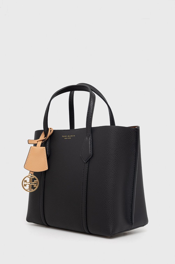 Tory Burch torebka skórzana Perry Triple-Compartment 81928.001 czarny AW22