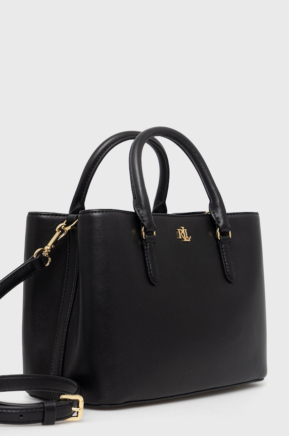 Lauren Ralph poșetă de piele 431876725004 negru SS26