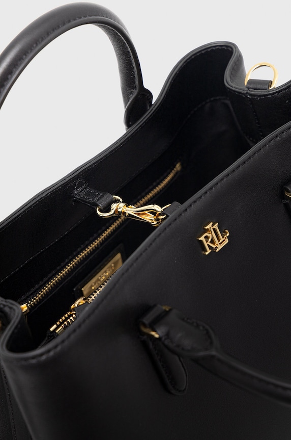 Lauren Ralph poșetă de piele 431876725004 negru