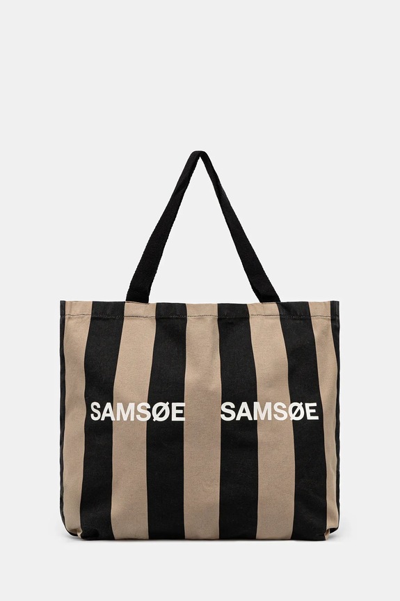 Samsoe Samsoe torebka FRINKA wzorzyste czarny F20300113
