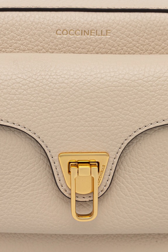 Coccinelle torebka skórzana beżowy E1.MF6.15.02.01