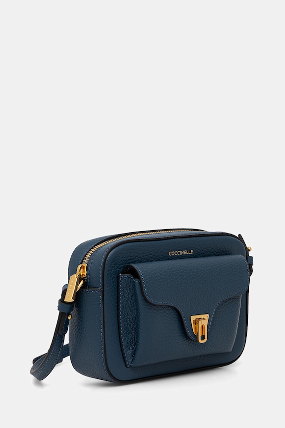 Δερμάτινη τσάντα Coccinelle E1.MF6.55.04.01 μπλε AW25