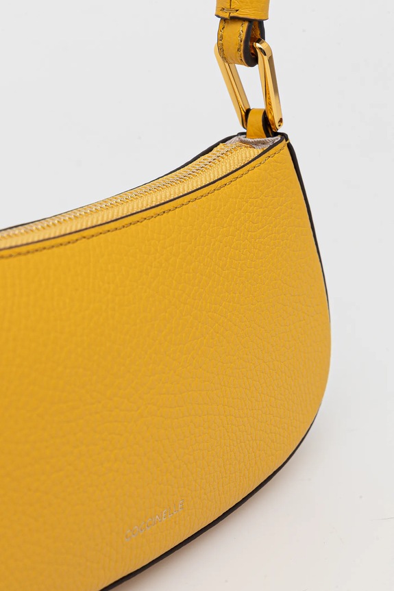Accesorii Coccinelle geantă baguette pentru femei din piele E5.MRF.52.01.01 galben
