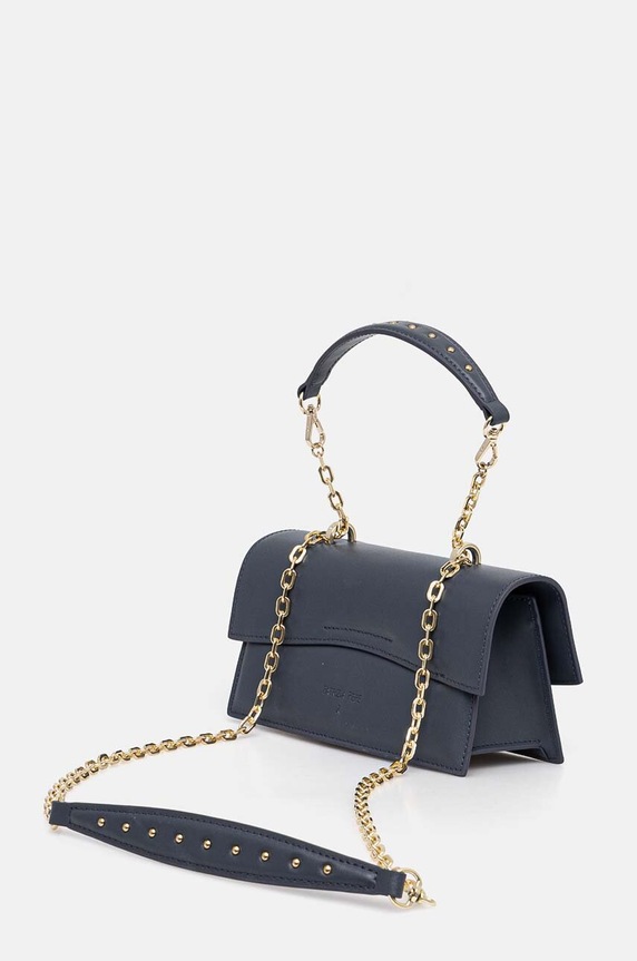 Accesorii Patrizia Pepe poseta de piele 2B0032.L061 albastru