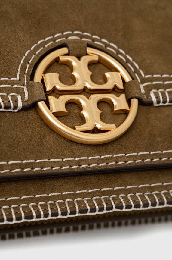 Semišová kabelka Tory Burch hnedá 139007.111