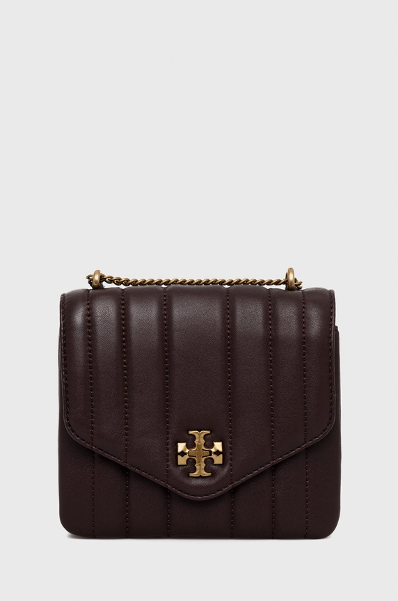 Tory Burch torebka skórzana Kira skóra licowa brązowy 137139.616