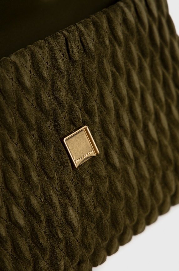 Tory Burch torebka zamszowa 139632.325 zielony