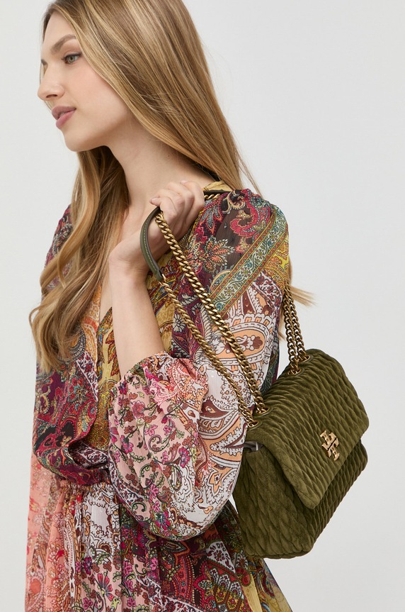 Tory Burch torebka zamszowa 139632.325