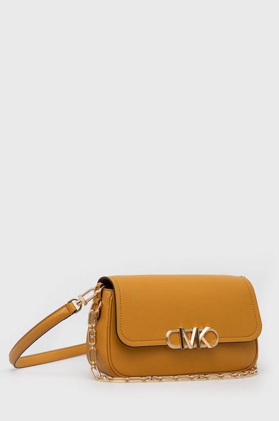 Kožená kabelka MICHAEL Michael Kors 30F2G7PC2L žltá AW22