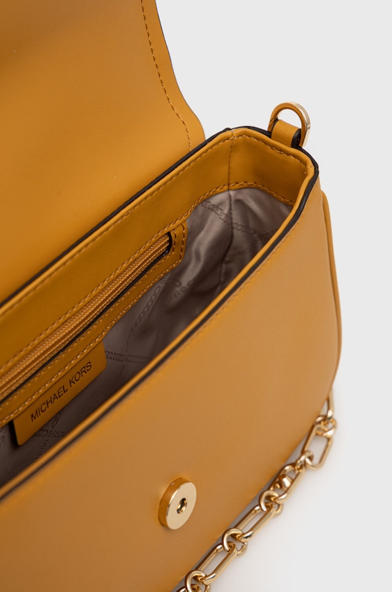 Kožená kabelka MICHAEL Michael Kors 30F2G7PC2L žltá