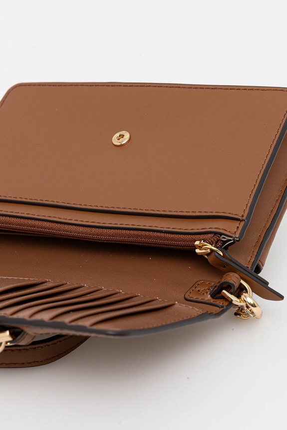 MICHAEL Michael Kors poseta de piele 32F2G7HC1L maro