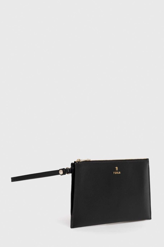 Kožené psaníčko Furla Camelia WE00451.ARE000.ARES černá SS23