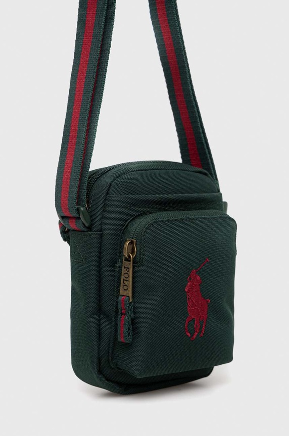 Dječja torba Polo Ralph Lauren 9AR011 zelena AW22