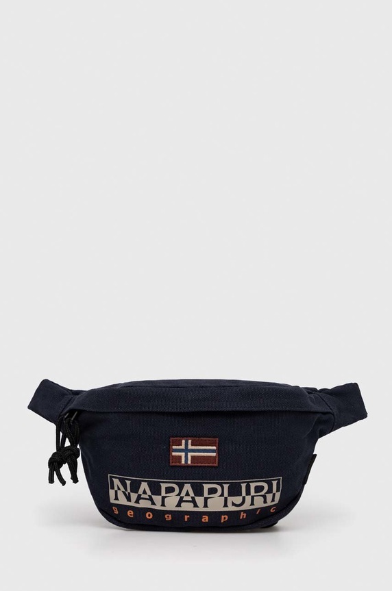 Napapijri borseta cu modele bleumarin NP0A4GGP1761