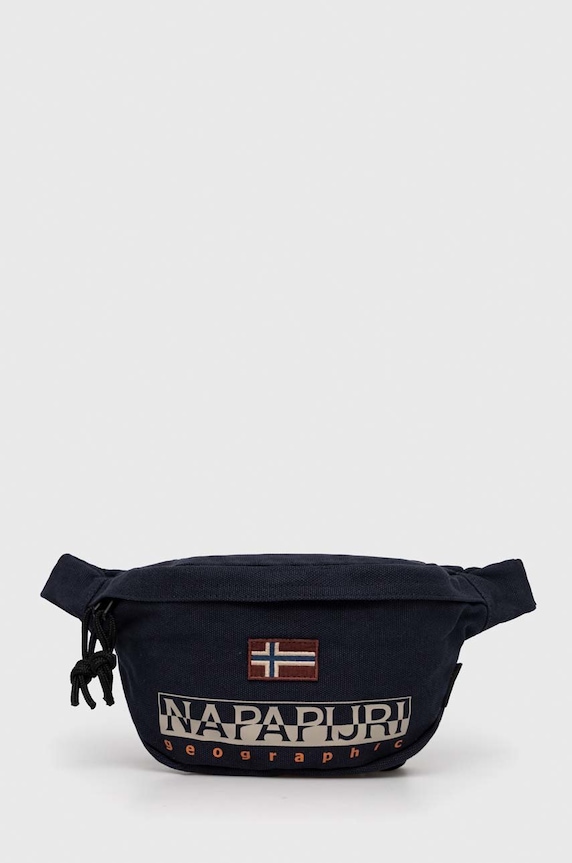 Napapijri borseta cu modele bleumarin NP0A4GGP1761