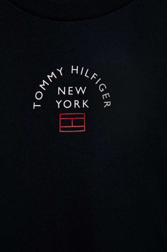 CHLAPEC Dětské bavlněné tričko Tommy Hilfiger KB0KB07542.9BYY námořnická modř