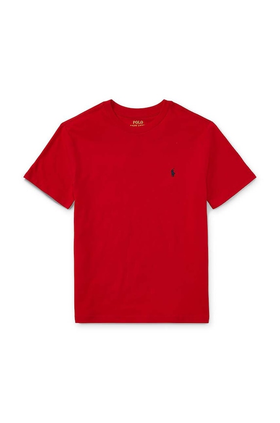 Dječja pamučna majica kratkih rukava Polo Ralph Lauren pamuk crvena 323832904038