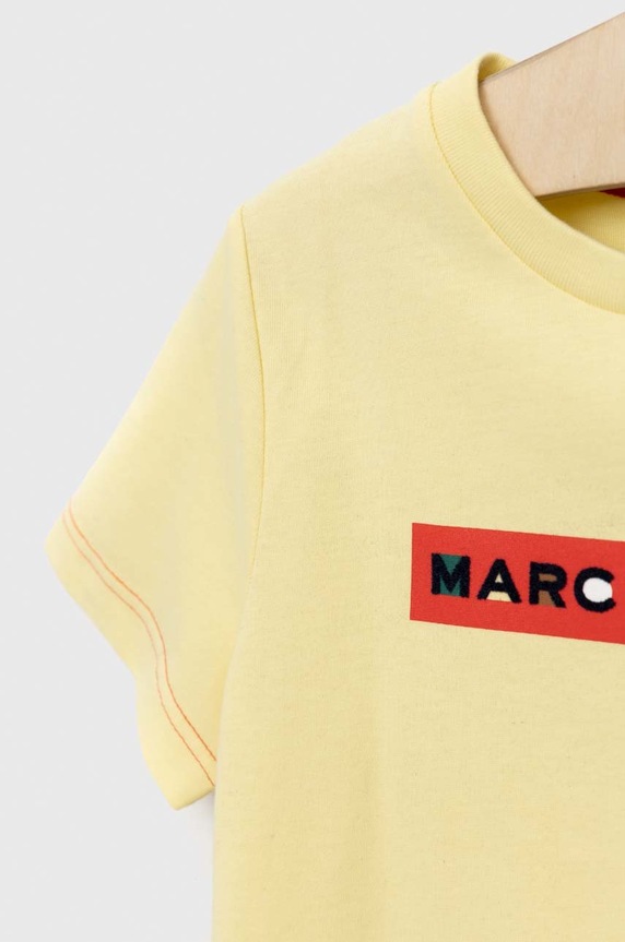 Chłopiec Marc Jacobs t-shirt bawełniany dziecięcy W25541.86.108 żółty