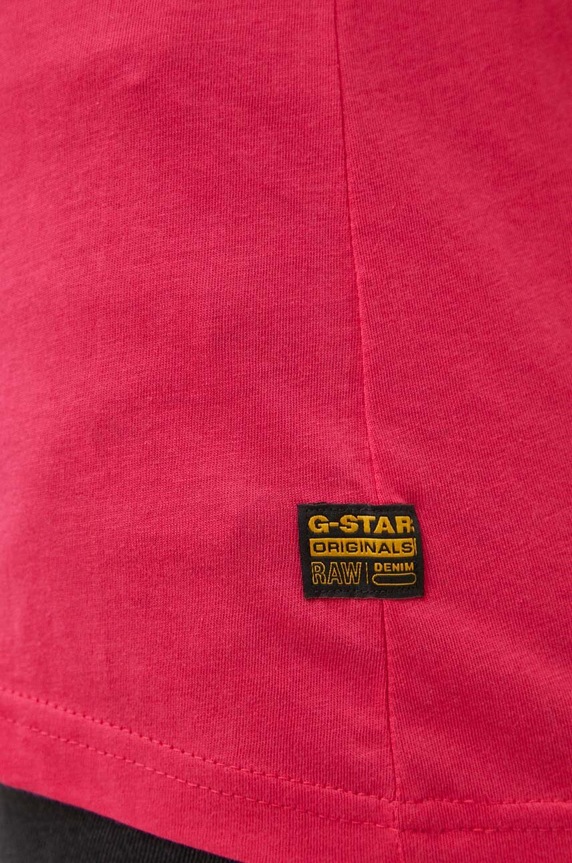 G-Star t-shirt bawełniany różowy D21314.4107