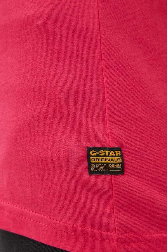 G-Star t-shirt bawełniany różowy D21314.4107