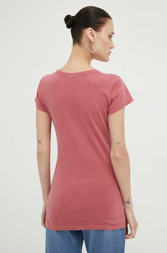 Odzież G-Star t-shirt bawełniany D21314.B059 różowy