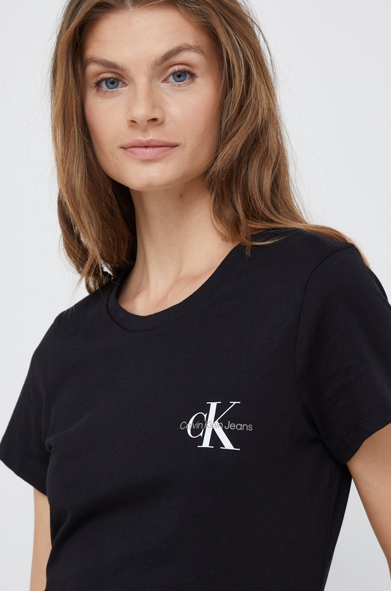 Calvin Klein Jeans t-shirt bawełniany (2-pack) czarny J20J219734.9BYY