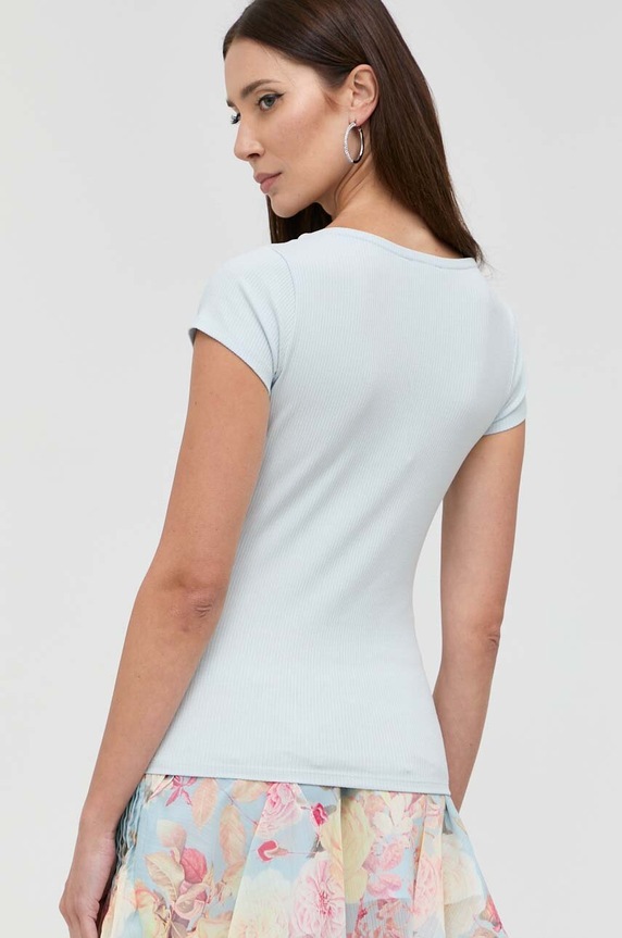 Odzież Guess t-shirt KARLEE W2YP24.KBCO2 niebieski