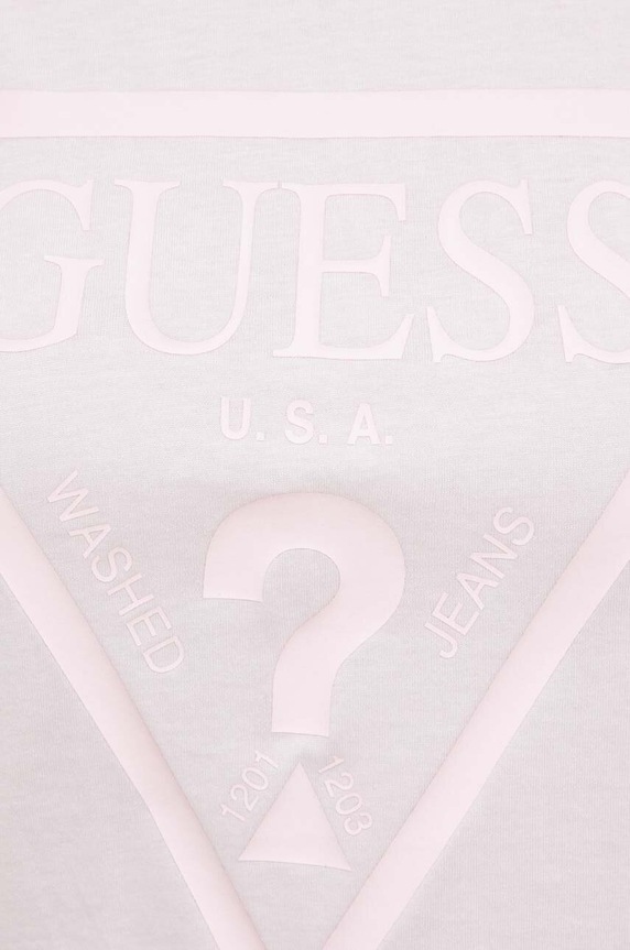 Guess t-shirt in cotone V2YI07.K8HM0 rosa