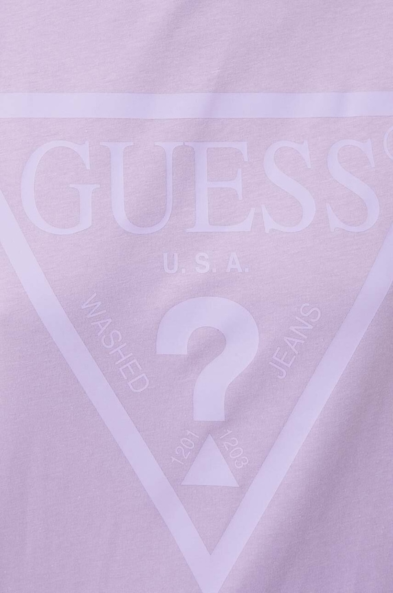 Pamučna majica Guess V2YI07.K8HM0 ljubičasta