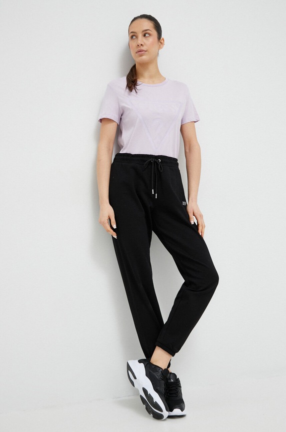 Guess tricou din bumbac ADELE V2YI07.K8HM0 violet SS26