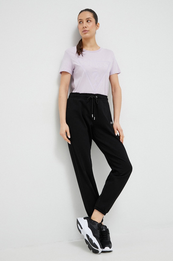 Guess tricou din bumbac ADELE V2YI07.K8HM0 violet SS26