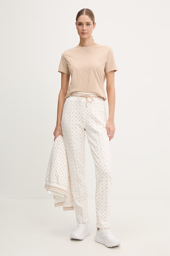 Βαμβακερό μπλουζάκι Guess ADELE V2YI07.K8HM0 μπεζ SS26