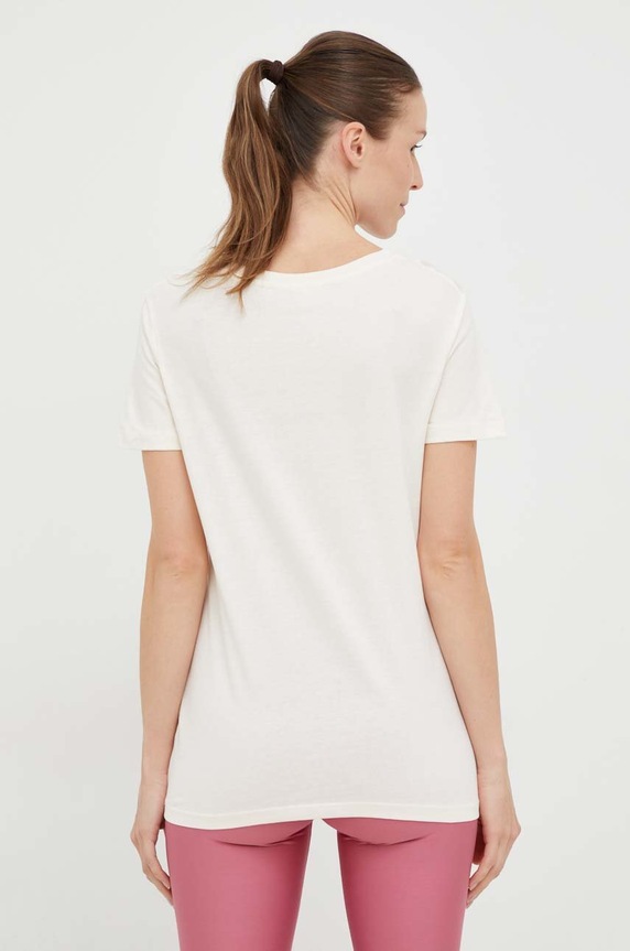 Odzież Guess t-shirt bawełniany ADELE V2YI07.K8HM0 beżowy